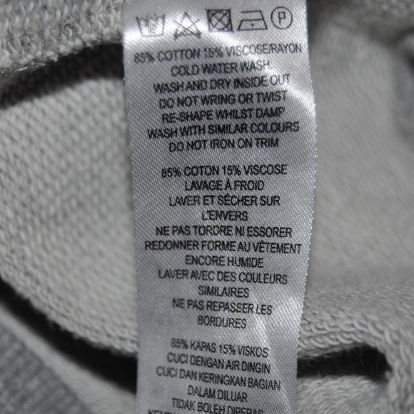 098 FRENCH CONNECTION Gray Panda Bear Hsing Hsing Jumper Pullover S - Picture 7 of 8